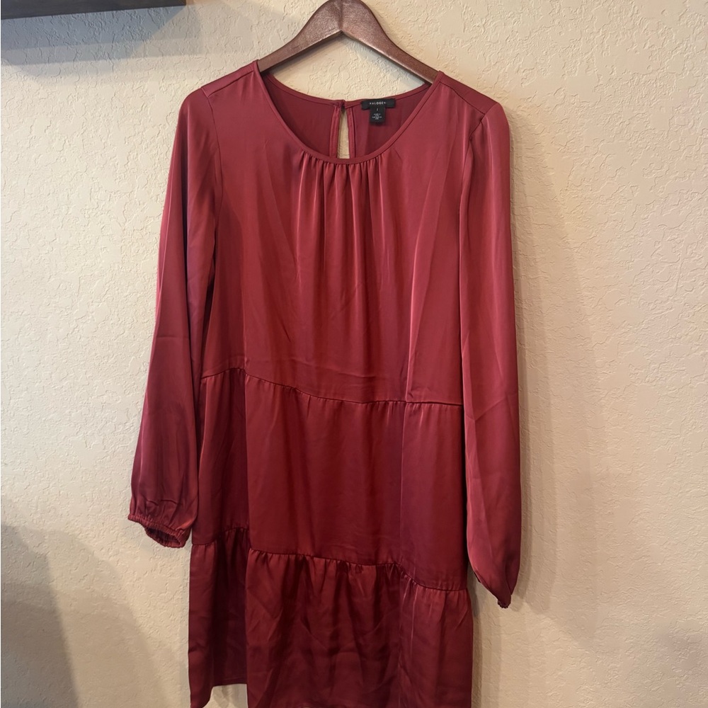 Halogen Red Bishop Sleeve Sundress